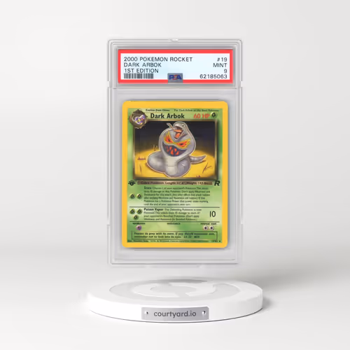 2000 Pokémon Rocket #19 Dark Arbok - 1st Edition (PSA 9 MINT)