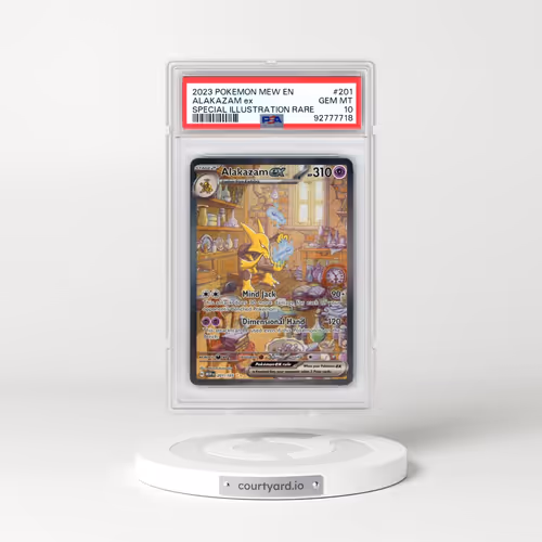 2023 Pokémon Mew EN-151 #201 Alakazam EX - Holo Special Illustration Rare (PSA 10 GEM MINT)