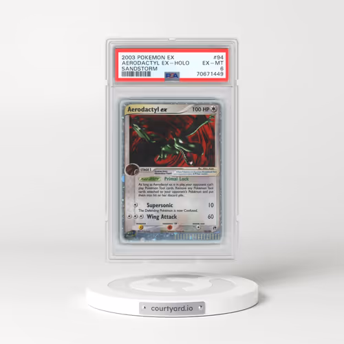 2003 Pokémon EX Sandstorm #94 Aerodactyl EX - Holo Holo (PSA 6 EX-MT)