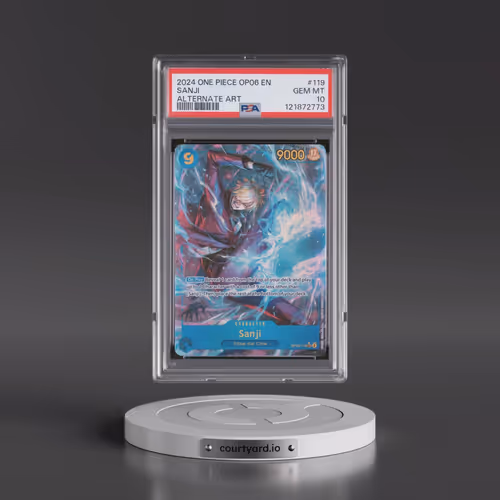 2024 One Piece OP06-Wings of the Captain #119 Sanji - Alternate Art (PSA 10 GEM MINT)