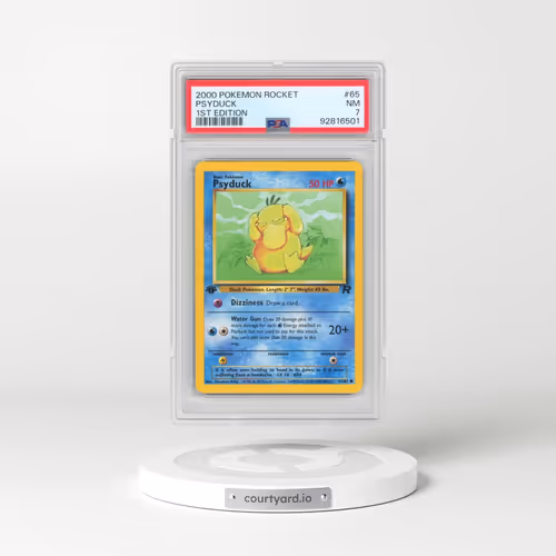 2000 Pokémon Rocket #65 Psyduck - 1st Edition (PSA 7 NM)