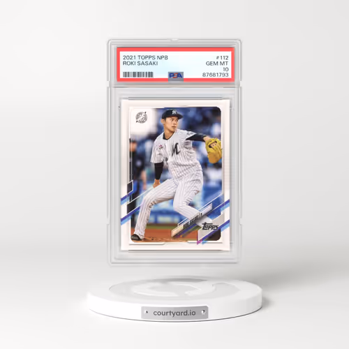 2021 Topps Npb #112 Roki Sasaki (PSA 10 GEM MINT)