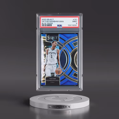 2023 Panini Select #121 Victor Wembanyama - Blue Prizm (PSA 9 MINT)