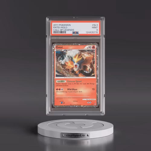 2011 Pokémon Call of Legends #SL3 Entei - Holo (PSA 9 MINT)