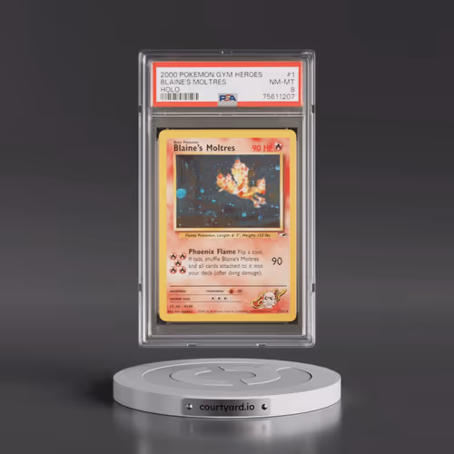 2000 Pokémon Gym Heroes #1 Blaine's Moltres - Holo (PSA 8 NM-MT)
