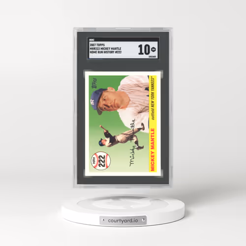 2007 Topps #MHR222 Mickey Mantle - Home Run History #222 (SGC 10 GEM MINT)