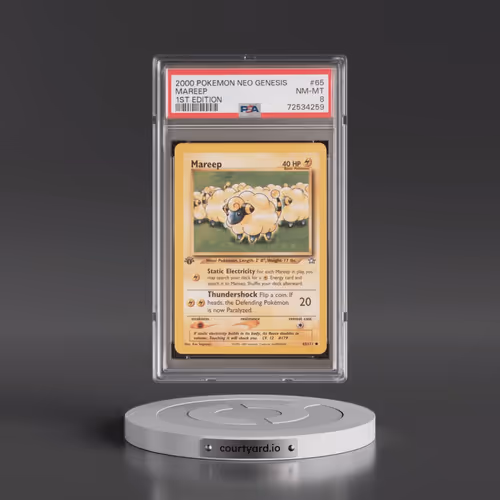 2000 Pokémon Neo Genesis #65 Mareep - 1st Edition (PSA 8 NM-MT)