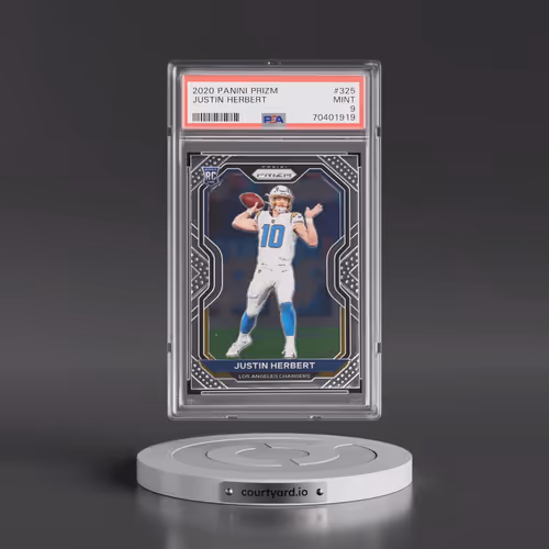 2020 Panini Prizm #325 Justin Herbert (PSA 9 MINT)