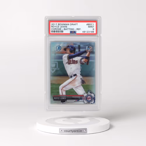 2017 Bowman Draft #BDC1 Royce Lewis - Chrome-Batting-Refractor (PSA 9 MINT)