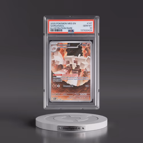 2025 Pokémon Meg EN-Mega Evolution #147 Garganacl - Illustration Rare (PSA 10 GEM MINT)