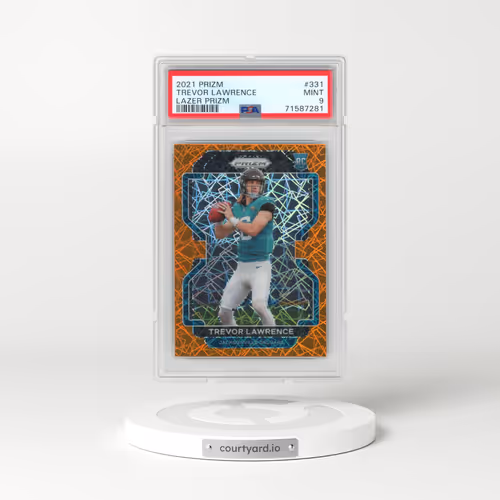 2021 Panini Prizm #331 Trevor Lawrence - Lazer Prizm (PSA 9 MINT)