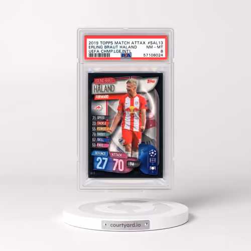 2019 Topps Match Attax UEFA Champions League International #SAL13 Erling Haaland (PSA 8 NM-MT)