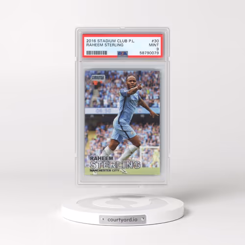 2016 Stadium Club Premier League #30 Raheem Sterling (PSA 9 MINT)