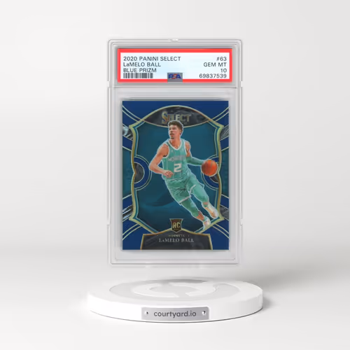 2020 Panini Select #63 LaMelo Ball - Blue Prizm (PSA 10 GEM MINT)