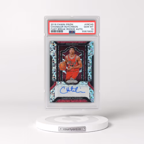 2018 Panini Prizm Fast Break Rookie Autographs #FRCHS Chandler Hutchison (PSA 10 GEM MINT)