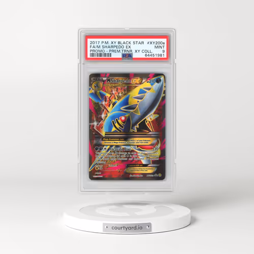 2017 Pokémon XY Black Star Promo #XY200a M Sharpedo EX - Holo Full Art Premium Trainer XY Collection (PSA 9 MINT)