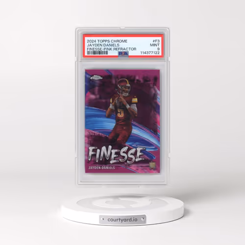 2024 Topps Chrome Finesse #F3 Jayden Daniels - Pink Refractor (PSA 9 MINT)