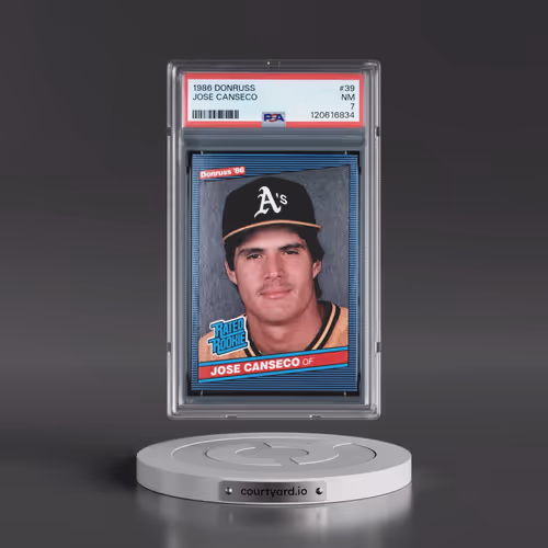 1986 Donruss #39 Jose Canseco (PSA 7 NM)