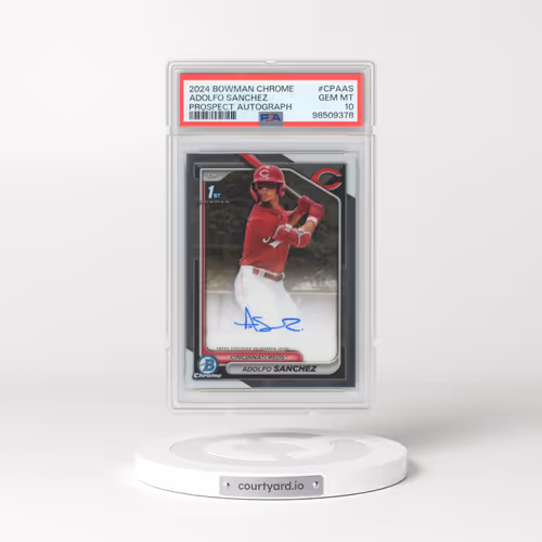 2024 Bowman Chrome Prospect Autographs #CPAAS Adolfo Sanchez (PSA 10 GEM MINT)