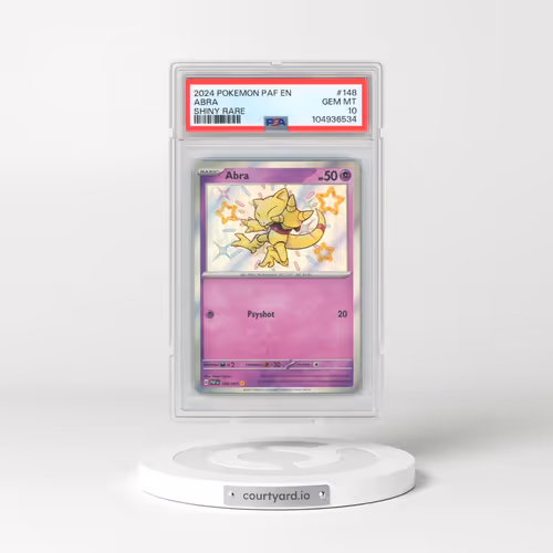 2024 Pokémon Paf EN-Paldean Fates #148 Abra - Shiny Rare (PSA 10 GEM MINT)