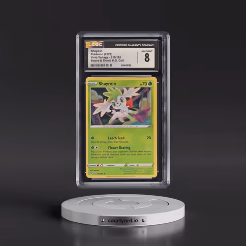 2020 Vivid Voltage #015/185 Shaymin - Sword & Shield Knock Out Collection (Cosmos Holo) (CGC 8 N