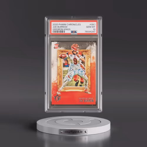 2020 Panini Chronicles Gridiron Kings #GK1 Joe Burrow (PSA 10 GEM MINT)