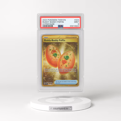 2024 Pokémon Twm EN-Twilight Masquerade #223 Buddy-Buddy Poffin - Hyper Rare (PSA 9 MINT)