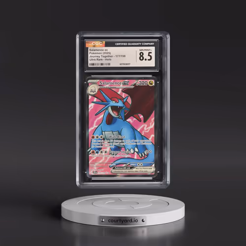 2025 Pokémon Jtg EN-Journey Together #177 Salamence EX - Holo Ultra Rare (CGC 8.5 NM-MT+)