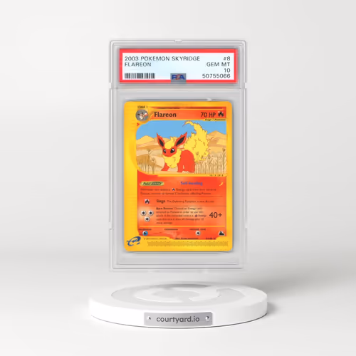 2003 Pokémon Skyridge #8 Flareon (PSA 10 GEM MINT)