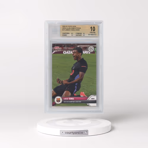 2024-25 Topps Now UEFA Champions League #17 Lamine Yamal (BGS 10 PRISTINE)
