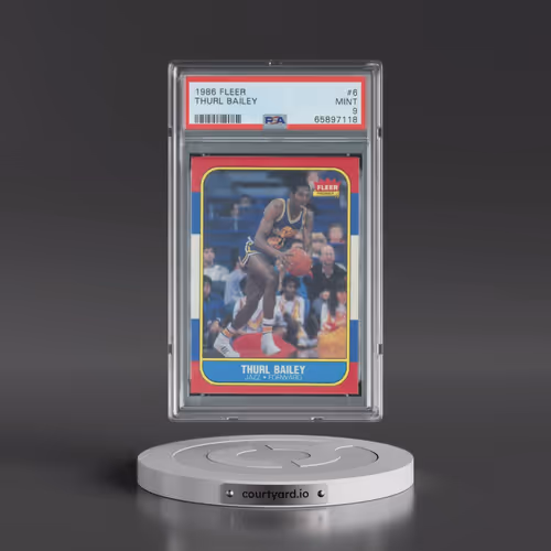 1986 Fleer #6 Thurl Bailey (PSA 9 MINT)