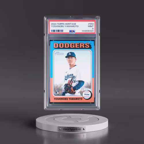 2024 Topps Heritage #553 Yoshinobu Yamamoto (PSA 9 MINT)