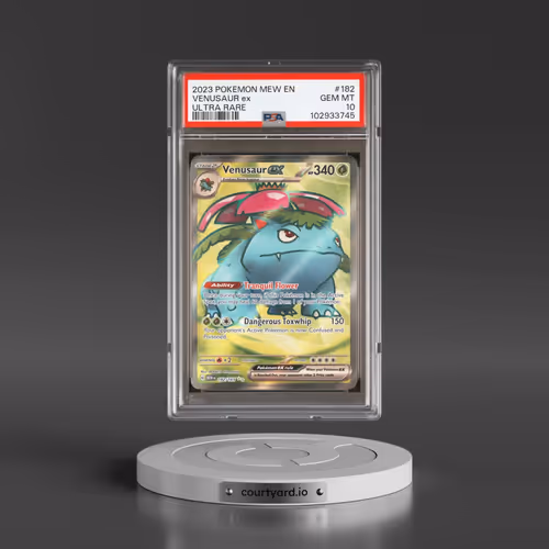 2023 Pokémon Mew EN-151 #182 Venusaur EX - Holo Ultra Rare (PSA 10 GEM MINT)
