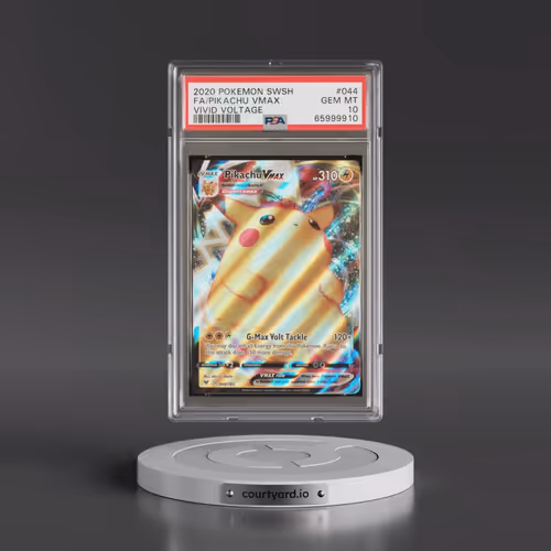 2020 Pokémon Sword & Shield Vivid Voltage #044 Pikachu Vmax - Full Art (PSA 10 GEM MINT)