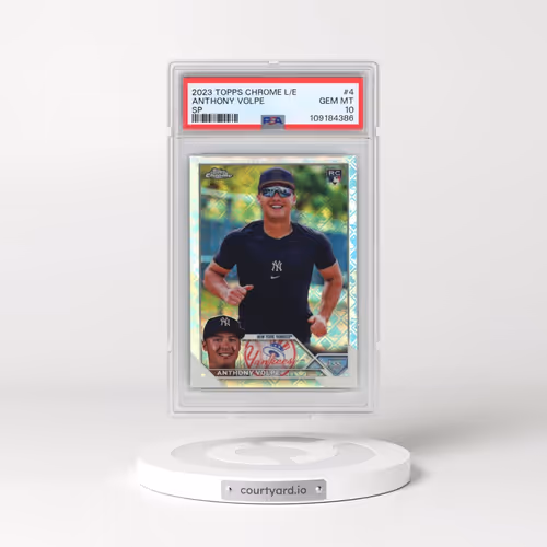2023 Topps Chrome Logofractor Edition #4 Anthony Volpe - SP (PSA 10 GEM MINT)