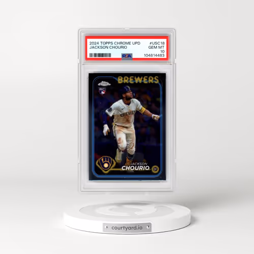 2024 Topps Chrome Update #USC18 Jackson Chourio (PSA 10 GEM MINT)