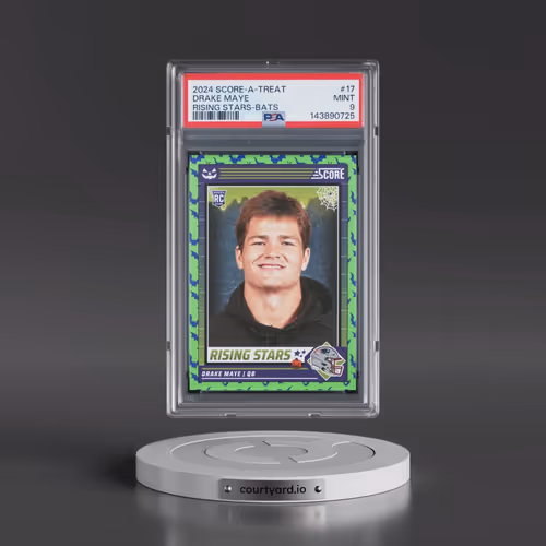 2024 Panini Score-A-Treat Rising Stars #17 Drake Maye - Bats (PSA 9 MINT)