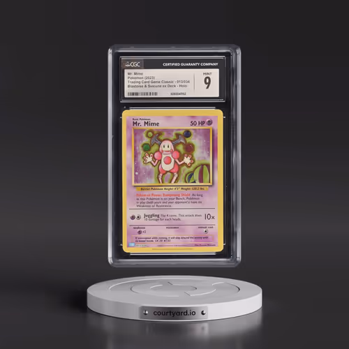 2023 Pokémon Clb-Trading Card Game Classic Blastoise & Suicune EX Deck #013 Mr. Mime (CGC 9 MINT)