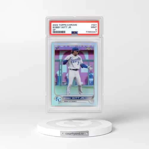2022 Topps Chrome #221 Bobby Witt Jr. - SP (PSA 9 MINT)