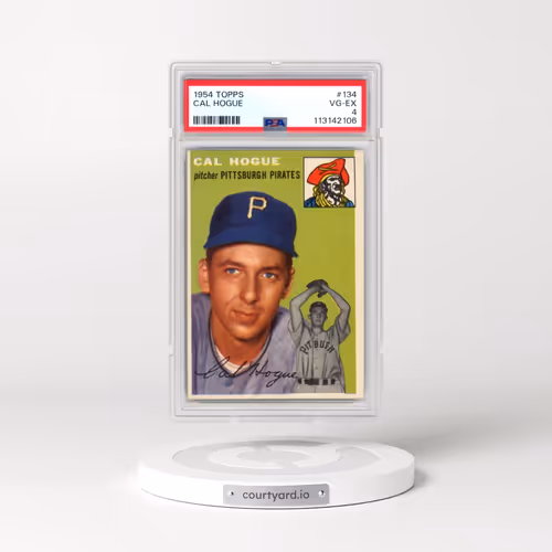 1954 Topps #134 Cal Hogue (PSA 4 VG-EX)