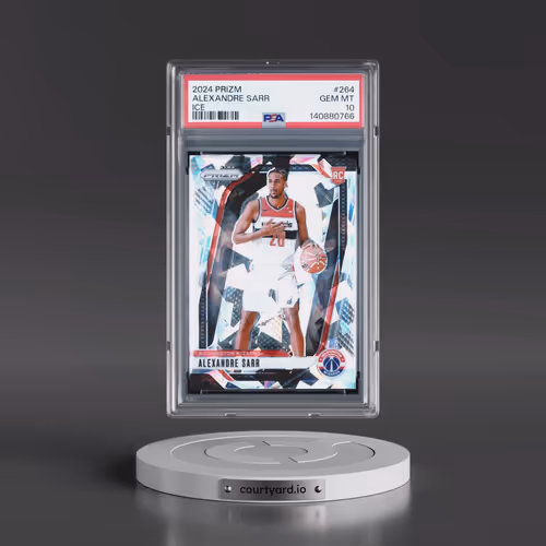 2024 Panini Prizm #264 Alexandre Sarr - Ice (PSA 10 GEM MINT)