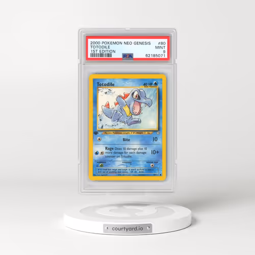 2000 Pokémon Neo Genesis #80 Totodile - 1st Edition (PSA 9 MINT)