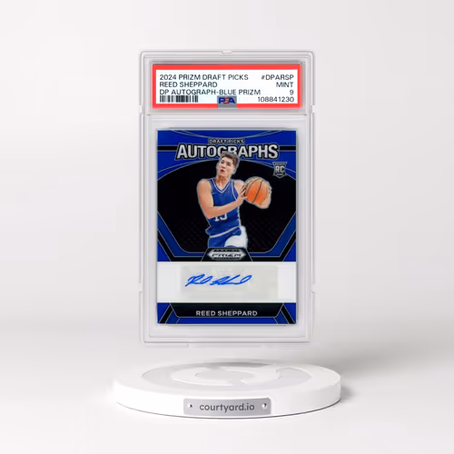 2024 Panini Prizm Draft Picks Draft Picks Autograph #DPARSP Reed Sheppard - Blue Prizm (PSA 9 MINT)