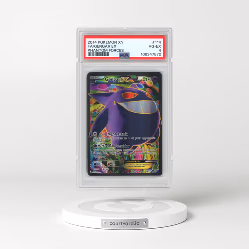 2014 Pokémon XY Phantom Forces #114 Gengar EX - Holo Full Art (PSA 4 VG-EX)