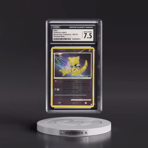 2007 Mysterious Treasures #69/123 Abra - Reverse Holo (CGC 7.5 NM+)