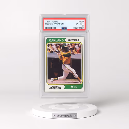 1974 Topps #130 Reggie Jackson (PSA 6 EX-MT)