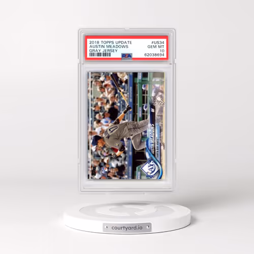 2018 Topps Update #US34 Austin Meadows - Gray Jersey (PSA 10 GEM MINT)