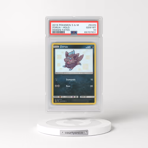2019 Pokémon Sun & Moon Hidden Fates #SV25 Zorua - Holo (PSA 10 GEM MINT)