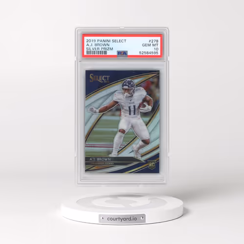 2019 Panini Select #278 A.J. Brown - Silver Prizm (PSA 10 GEM MINT)