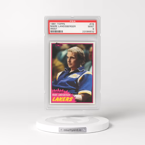 1981 Topps #78 Mark Landsberger - West (PSA 9 MINT)